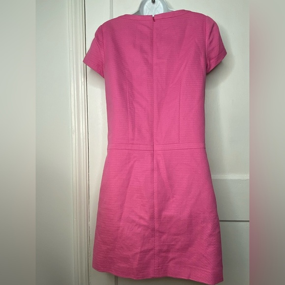 BROOKS BROTHERS Textured Pink Short Sleeve Dress Size 4 - Picture 4 of 11